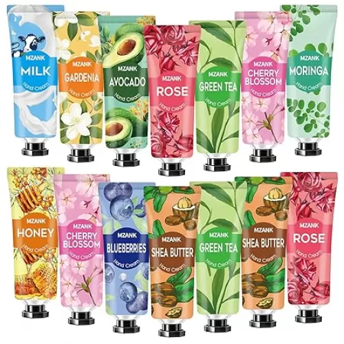 14 Pack Hand Cream for Dry Cracked Hands, Stocking Stuffers Gifts for Women Teengirls, Valentines Day Gifts, Bridesmaid Gifts, Nurse Appreciation Gifts, Teacher Appreciation Gifts, Hand Lotion Travel Size