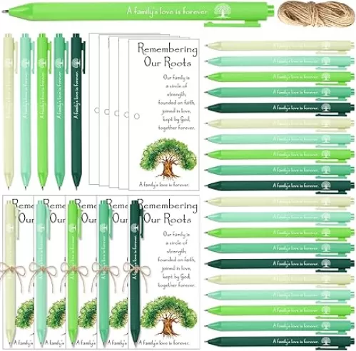 50 Sets Family Reunion Gifts Ballpoint Pens with Bookmarks a Family