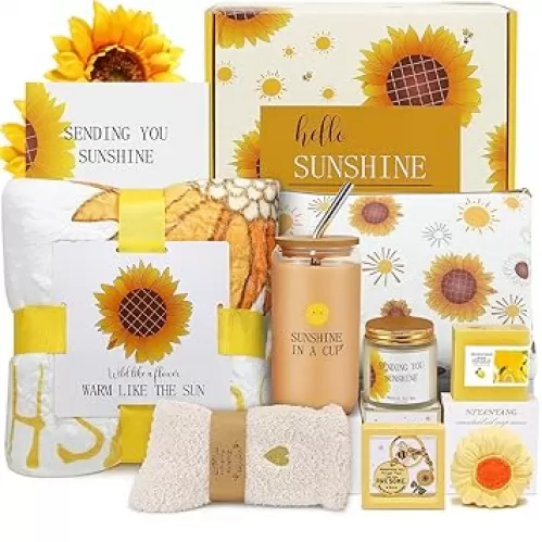 Birthday Gifts for Women, Friend, Mom, Sister Christmas Gifts, Self Care Gift Baskets, Relaxation Spa Gifts Set with Luxury Blanket, Unique Birthday, Mothers Day , Valentines Day gifts for Her