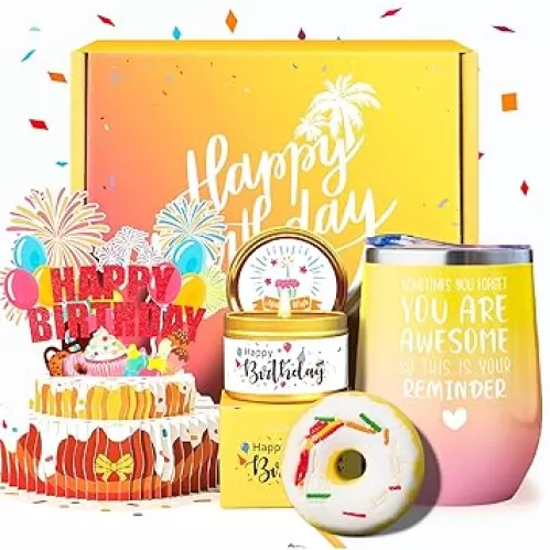 Birthday Gifts for Women, Happy Birthday Gifts for Women, Best Friend Birthdays Gifts, Birthday Gift Ideas Womens Birthday Gift Set Female Sister Mom Wife Her Girlfriend Coworker Bestie teen