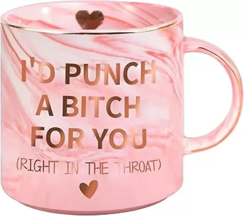 Birthday Gifts for Women Her Girlfriend Sister Friends, Valentines Galentines Mothers Day Mom Gifts for Mom Wife from Daughter Son, 12 OZ Funny Coffee Mug, Christmas Stocking Stuffers for Women