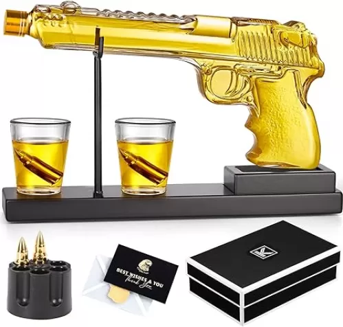 Decanter Sets Gifts for Men-Fathers Day Best Gifts for Dad Birthday Gifts for Him Personalized Gifts for Brother Son Cool Gifts for Liquor Dispenser Present