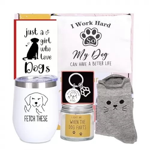 Dog Mom Mothers Day Gifts, Cool Dog Mom Gifts For Women, Best Dogs Lover Gift Basket for Dogs Owner