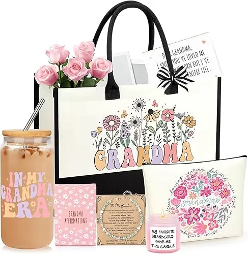 Gifts for Women Basket Set of 6, Christmas Mothers Day Birthday Gifts for Mom Grandma Sister Daughter