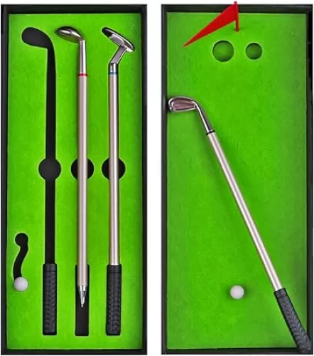 Golf Pen Desktop Games - Funny Gifts for Golfers, Coworkers, Boss - Stocking Stuffers