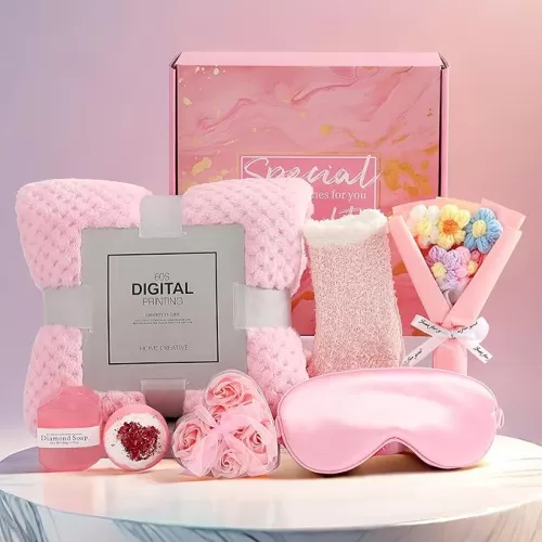 Happy Birthday Gifts for Women, Christmas Valentines Anniversary Birthday Self Care Gifts Basket Set for Women Girlfriend Her Friend Sister Wife Daughter Friend Grandma Skin Care Kit Ideal Gifts