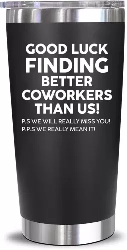 NewEleven Coworker Leaving Gifts - Farewell Gifts, Going Away Gift For Coworker - New Job, Goodbye, Good Luck Gift For Coworkers, Colleagues, Boss, Men, Women, Friends - 20 Oz Tumbler