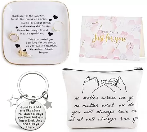 PUDDING CABIN Gifts for Women Friend Birthday Unique, Basket, Themed Friends Female, BFF, Bestie, BestFriend Friendship