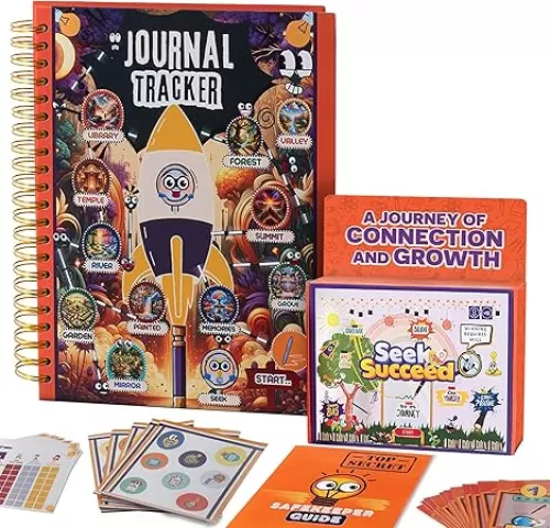Seek & Succeed DIY Journaling Kit for Teens (13–18) – Interactive Wellness Journal for Emotional Growth - A Birthday Gift & Art Kit to Build Confidence, Self-Awareness, Trust & Real Connection