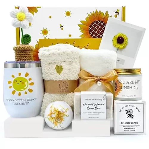Self-Care Gift Basket Set for Women - Mom, Sister, Friend | All-Occasion Luxury Gift Box for Birthday, Christmas, Mother’s Day, Valentine’s, Thank You, Get Well Soon