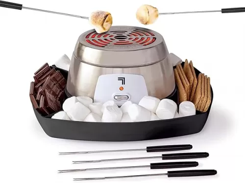 Sharper Image Electric S’mores Maker – 8-Piece Indoor S