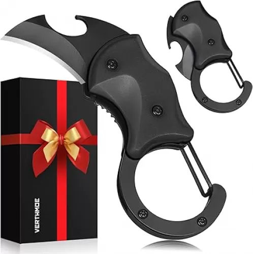 Small Pocket Multitool Knife for Men Dad Gifts, Keychain Box Cutter with Bottle Opener, Christmas Stocking Stuffers Gifts for Men Him, Cool Gadgets for EDC Camping Hiking