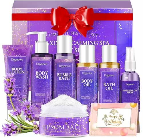 Spa Gifts for Women, Relaxing Stress Relief Birthday Gifts Spa Self Care Basket Package Gift Set for Best Friend Mom Her Wife Sister Anniversary Valentines Mothers Day Christmas Stocking Stuffers