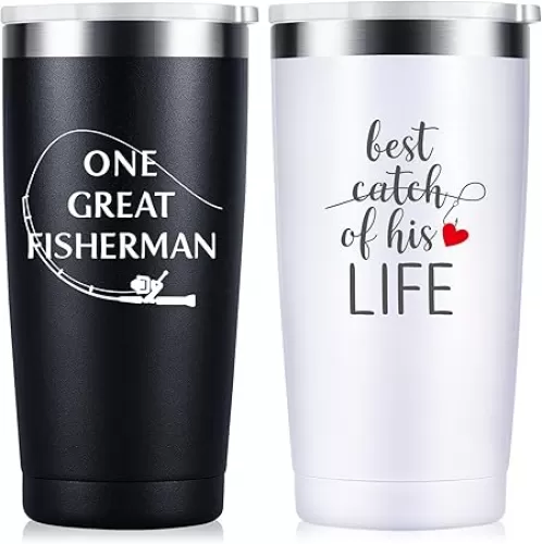 Wedding Anniversary for Couple Friend Lovers Cups Stainless Steel Wine Tumbler Travel Mug with Straw and Lid, 2 Pack (4.blackwhite)