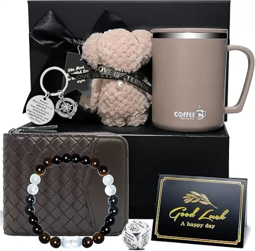 Birthday Gifts for Men, 7 Pack Unique Birthday Gifts Box for Father Husband Brother Son Boyfriend Friend, Best Ever Men Premium Box Ideas Set for Him, Surprise Sets for Father's Day, Valentine's Day