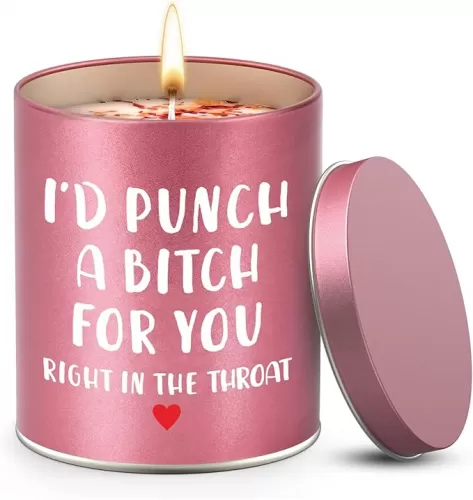 Birthday Gifts for Women, Valentines Galentines Day Gifts for Her Girlfriend, Mothers Day Gifts, Sister Gifts for Sisters, Friendship Gifts, Christmas Stocking Stuffers, Scented Candle Funny Gifts ldeas