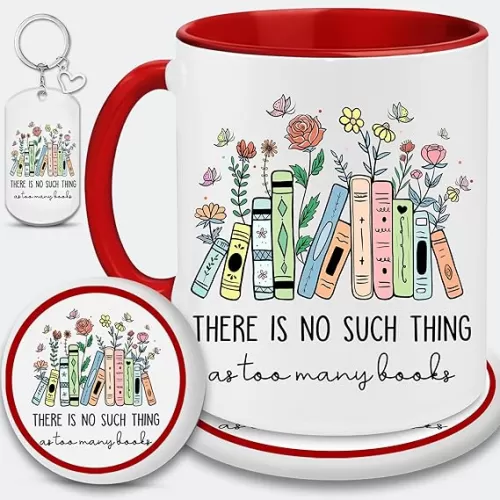 Book Lover Gift - Books Coffee Mug - Book Lovers Gifts for Women - Librarian Mug - Bookish Bookworm Cup - Books Gift For Women - Reading Cup - Birthday Gifts For Reader Librarian Writer