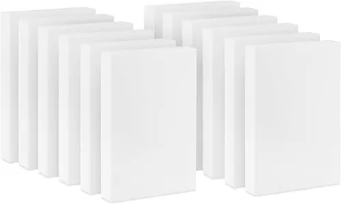 Hallmark 14" Medium Gift Boxes with Lids (12 White Shirt Boxes) for Christmas, Birthdays, Holidays