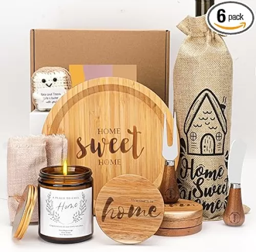 House Warming Gift Set, New Home Gifts, First Home Gifts, Housewarming Gift Baskets, Scented Candle, Freesia Scent
