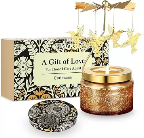 Hummingbird Gifts for Women, Unique Birthday Gift for Women, Rotating Scented Candles for Mom, Funny Birthday Gift for Grandma Wife Daughter, Gifts for Woman Who Have Everything
