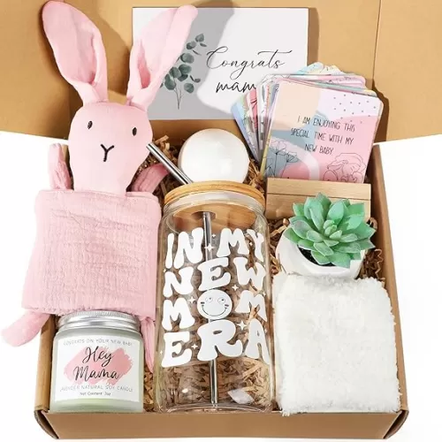 New Mom Gifts & Baby Girl Gifts, New Mom Care Package After Baby, Pregnancy Gifts for Expecting Mom to Be, Postpartum Gifts for Mom, First Time Pregnancy Birthday Christmas Gifts