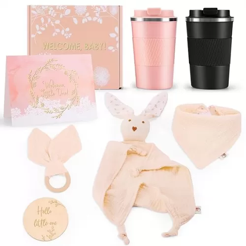 New Mom Gifts for Women, Best Pregnancy Gifts Basket for New Parents, Gender Reveal Ideas Gift Set, Expecting Parents to Be First Time Mom & Dad Baby Shower Newborn Baby
