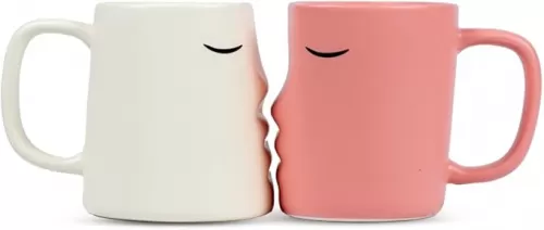 Occasionals Kissing Couple Mug Set, Wedding present for Couples 2025, Engagement Gift, Valentines Day, Cute Matching Couple Coffee Cups Bride and Groom Husband and Wife, His and Hers, Mr and Mrs