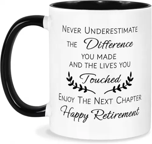 Retirement Gift for Woman Men, Funny Retirement Mug, Best Retirement Gifts for Women Men 2025, Coworkers, Friends, Teacher, Boss, Sisters, Mom, Retired Gifts Coffee Cup 11oz