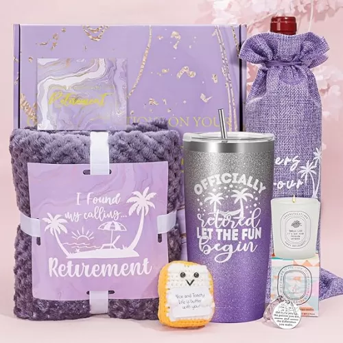 Retirement Gifts for Women 2025, Happy Retirement Gift for Women Nurse Teacher Coworker Boss, Best Funny Retired Gift Ideas Basket for Mom Grandma