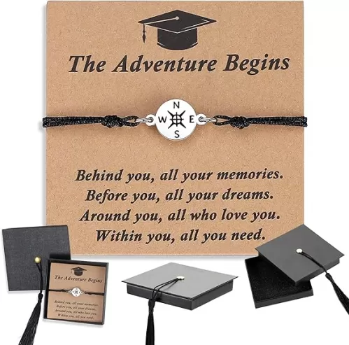 SAM & LORI 2025 Back to School Gifts-Mommy and Me Matching Bracelets-Comes in Cute Box with Sweet Card-First Day of School-Graduation Gift