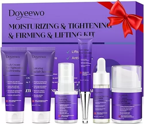 Skin Care Set, Professional Womens Teens Tighten Lift Firm Skincare, Hydrate Anti-Aging Facial Skin Care Routine Kit Travel Gift Set, Birthday Christmas Secret Santa Gifts for Women Teenage Girl Wife Mom