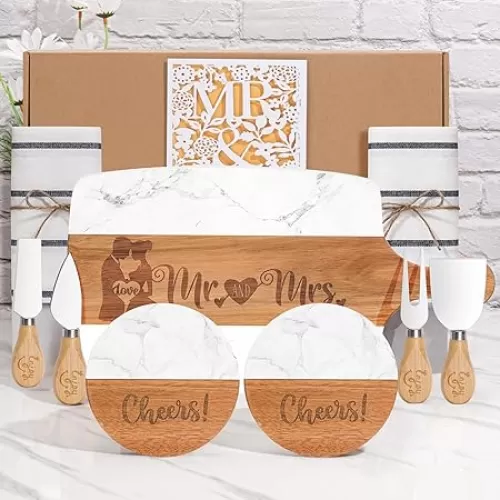 Wedding Gifts, Bridal Shower Gifts, Engagement Gifts for Couples, Mr and Mrs Gifts, Wedding Gifts for Couples 2025, Unique Couples Gifts Baskets for Newlywed
