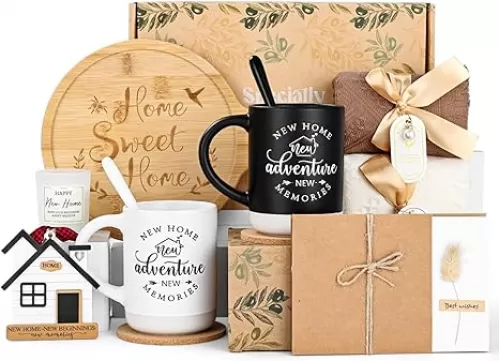 YHRJWN 13 Pcs House Warming Gifts New Home, Housewarming Gifts New Home, Closing Tokens for House Buyers, House Warming Gift for Women Men Couples Newlywed Friends, Housewarming Gift Box