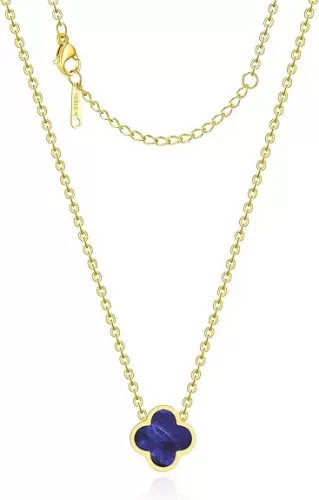 18K Gold Plated Clover Necklace for Women Four Leaf Clover Necklace Flower Lucky Pendant Dainty Jewelry Gifts