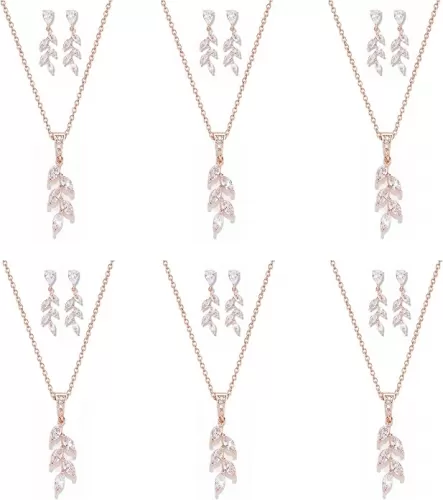 DHQH Bridesmaid Necklace Earrings Set Gifts I Couldn