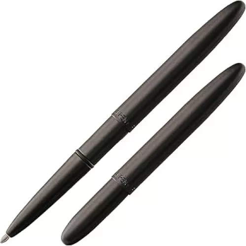 Fisher Space Pen Bullet Pen, Ballpoint, Brass, Matte Black, Black Ink, Gift Box