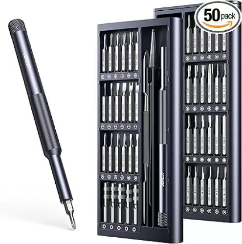 JOREST 50 in 1 Precision Screwdriver Set with Security Torx, Magnetic Mini Repair kit for Macbook, Laptop, PS4, PS5, iphone, Nintendo Switch, Glasses, Watch, Toy, Stocking Stuffers Gifts for Men