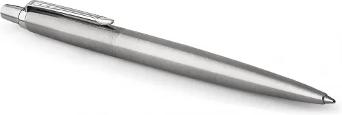 Parker Jotter Ballpoint Pen Stainless Steel with Chrome Trim, Medium Point, Blue Ink - Ideal for Office, Home, Gift