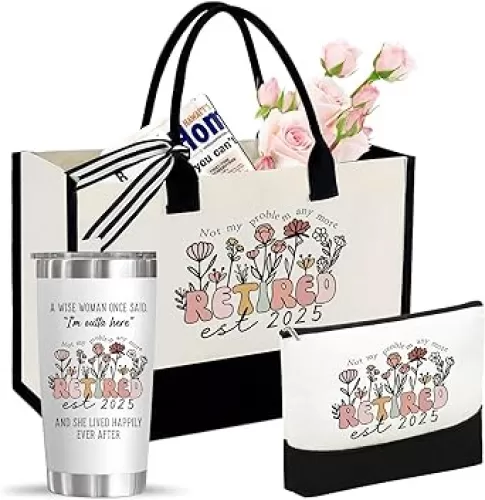 Physkoa Retirement Gifts for Women2025–Funny Retirement Gift for Retiring Boss/Coworker/Teacher/Nurse/Mom/Aunt