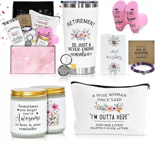 Retirement Gift for Woman, Retirement Gifts for Women 2025, Happy Retirement Gifts for Retirees Mom Grandma, Funny Retired Gifts, Best Retire Gift Idea for Teacher Coworker Nurse Sister
