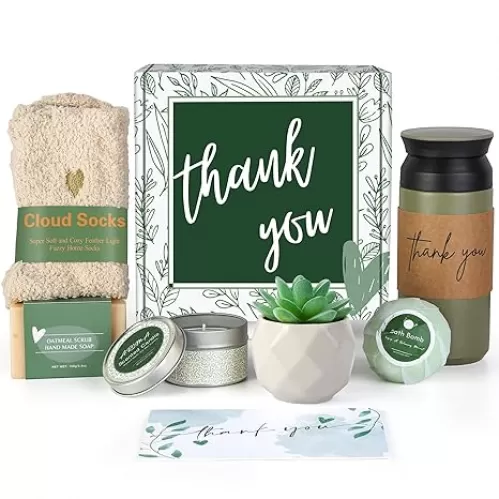 Thank You Gift Box for Women, Relaxing Spa Gifts and Self-Care Package for Mom, Grandma, Friends, Sister, Wife, Coworker, Teacher, Boss, Perfect for Birthdays, Appreciation, Retirement, or Farewell