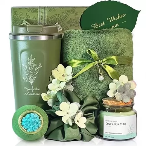 Thank You Gifts for Women - Personalized Spa Gift Basket Set for Mom, Wife, Girlfriend, Sister, Friends, Her - Happy Birthday, Christmas, Valentine
