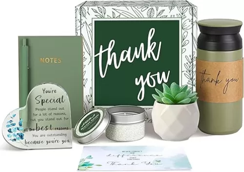 Thank You Gifts for Women, Appreciation Gift Set for Female Coworkers, Teacher, Nurse, Friends, Employee Recognition Gifts, Perfect for Birthday, Office, Holiday, Retirement, and Thoughtful Self Care