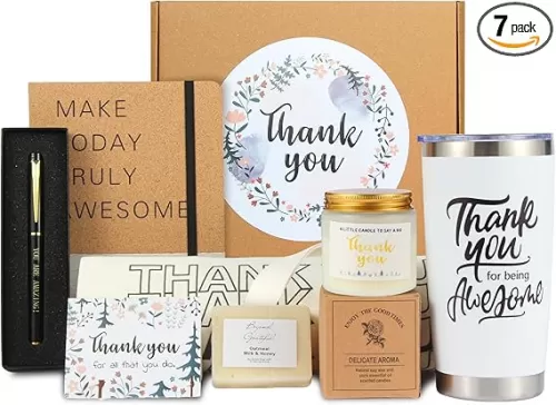 Thank You Gifts for Women, Employee Appreciation Gift Baskets, Thank You Gifts for Coworkers, Thank You for Being Awesome, Ideal Gift Baskets for Social Workers, Teachers, Secretaries, Coworkers