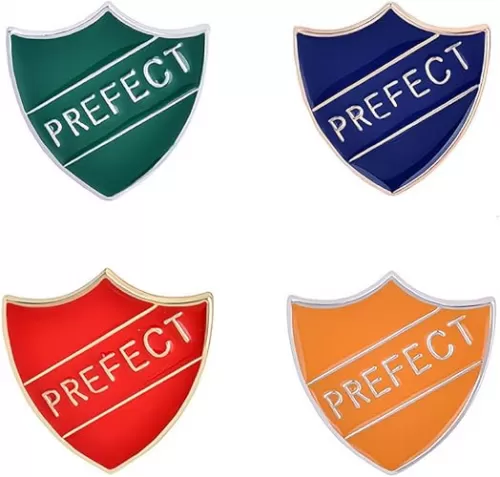 Ximimark 4 PCS 4 Colors Personality Prefect Letter Cartoon Enamel Metal Pin Jewelry Fashion Badge Brooch Women Men Set Pins Gift