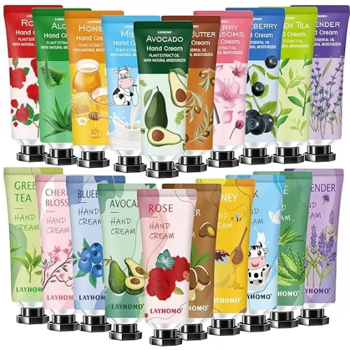 20 Pack Hand Cream Gifts Set, Hand Lotion for Dry Hands, Stocking Stuffers for Women, Teacher Appreciation Gifts, Birthday Gifts Stuffers for Teens, Travel Size Hand Lotion, Hand Cream for Women Girls