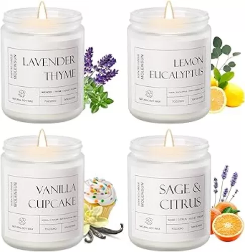 4 Pack Candles for Home Scented, Mother
