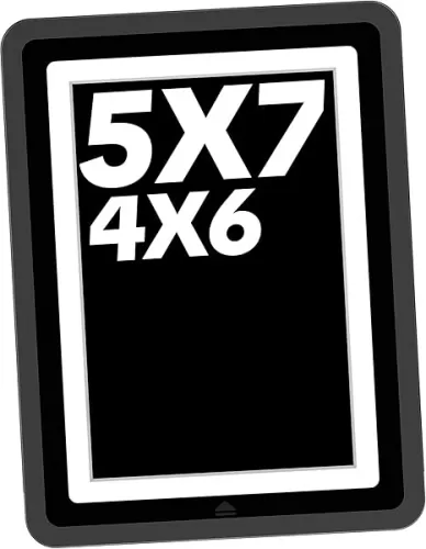 5x7 Picture Frame or 4x6 with Mat, 5-Second Assembly, One-Click Stress Relief Tabletop Picture Frames, Anxiety Relief Gift & Home Office Decor, Come in 8 Curated Colors, black 1