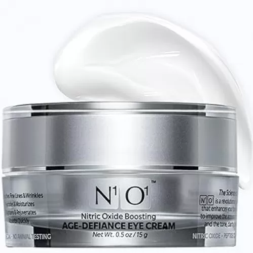 Age-Defiance Eye Cream - Day & Night Moisturizer with Nitric Oxide, Hyaluronic Acid, Complex Peptides, Ceramides - Hydrating Eye Cream for Dark Circles, Wrinkles, Fine Lines, Puffiness - 0.5 oz.
