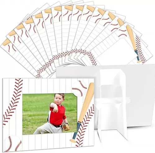 chiazllta Baseball Photo Frame Decorations Sport Themed Photo Frame Gifts Vertically or Horizontally Used Size 4x6 Photograph for Classroom Home Activities Athletes Coaches Teams Fun Gifts